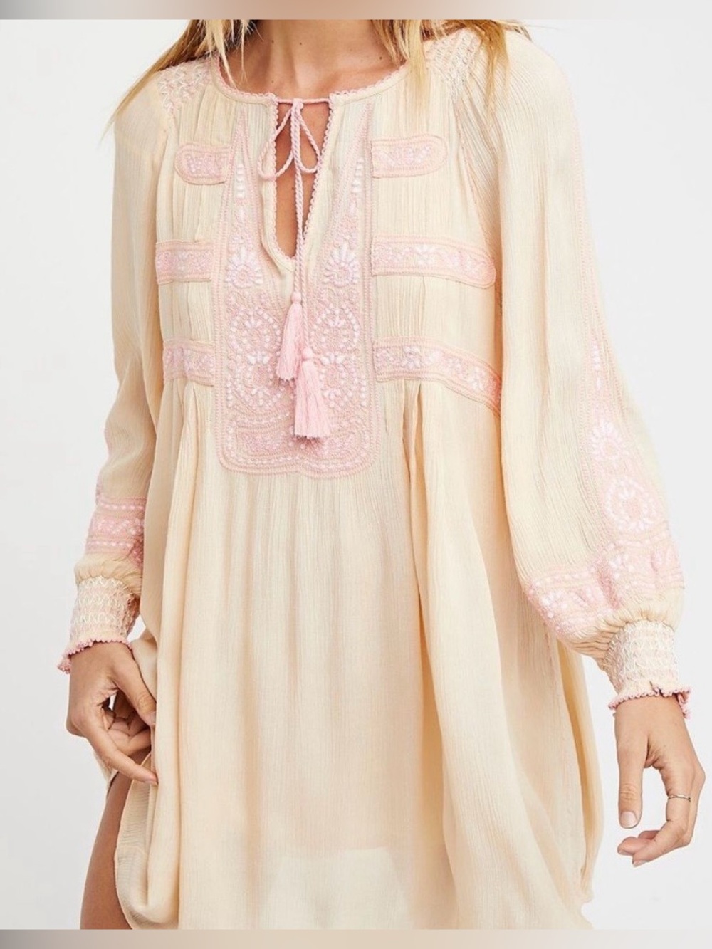 Free People Wild Willow Mini Dress - Large